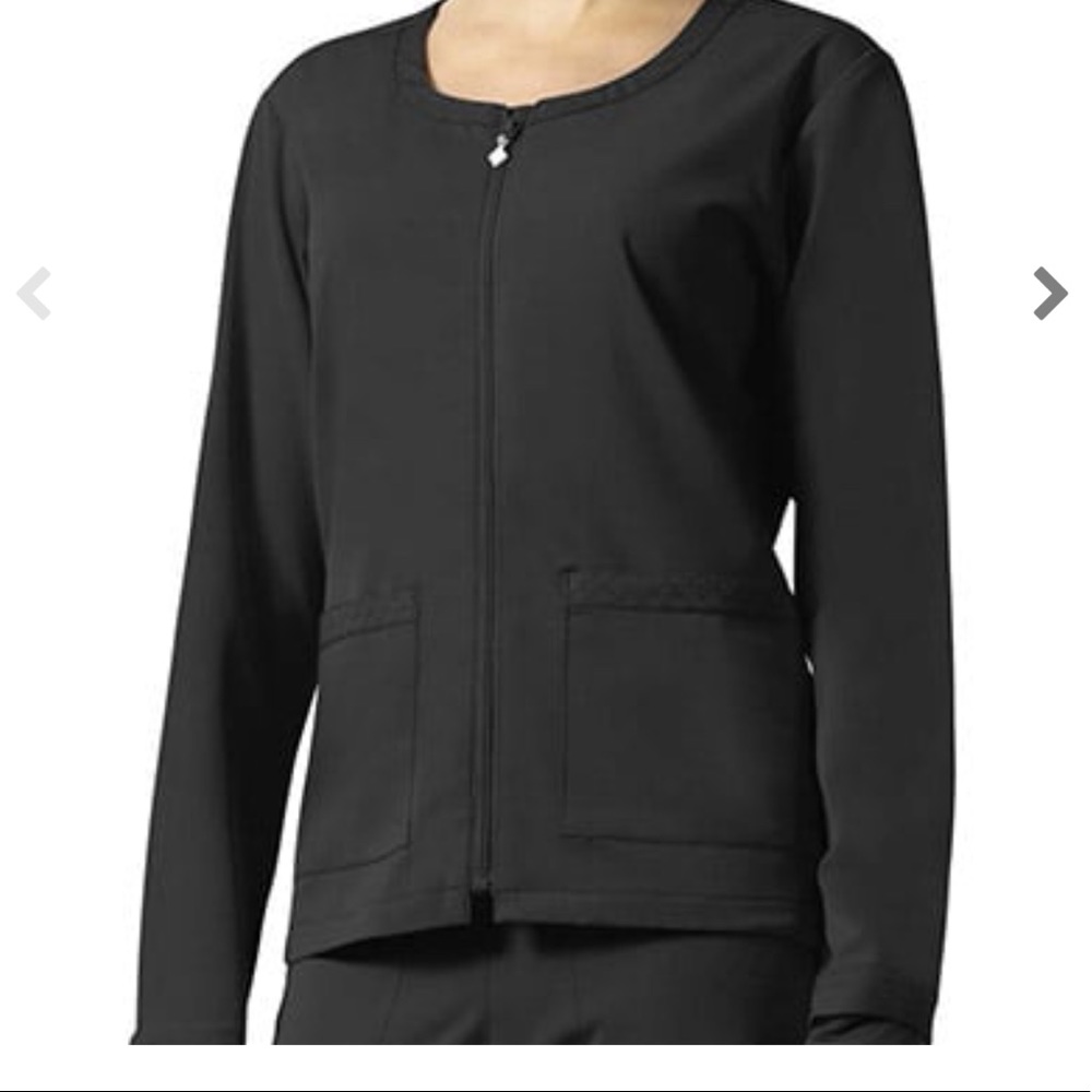 Vera Bradley warmup scrub jacket black NWT XS